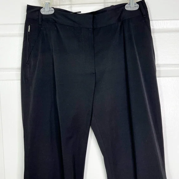 Jil Sander $795 Pleat Cuff Black All Season Casual Dress Pant Trousers Womens 36 - Picture 4 of 13